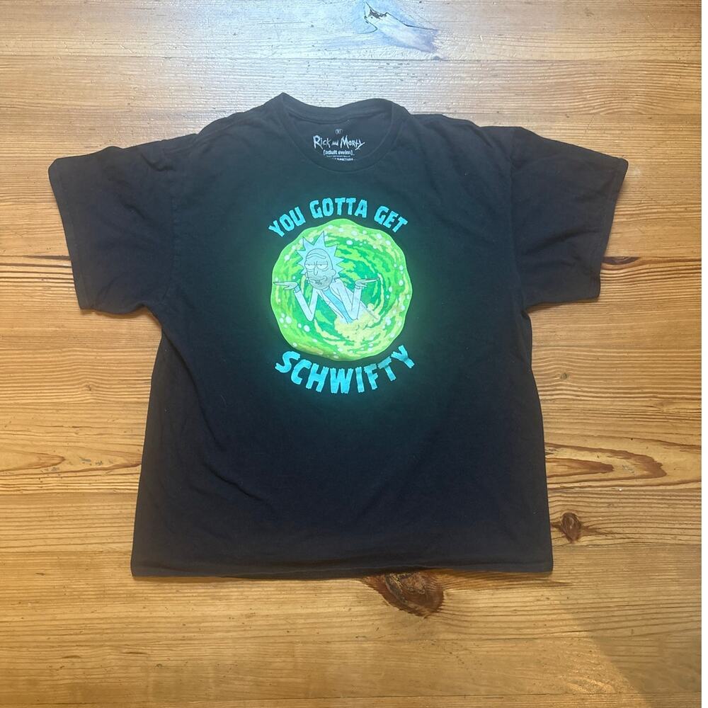 Ripple Junction Rick and Morty black‎ short sleeve graphic shirt SIZE XL